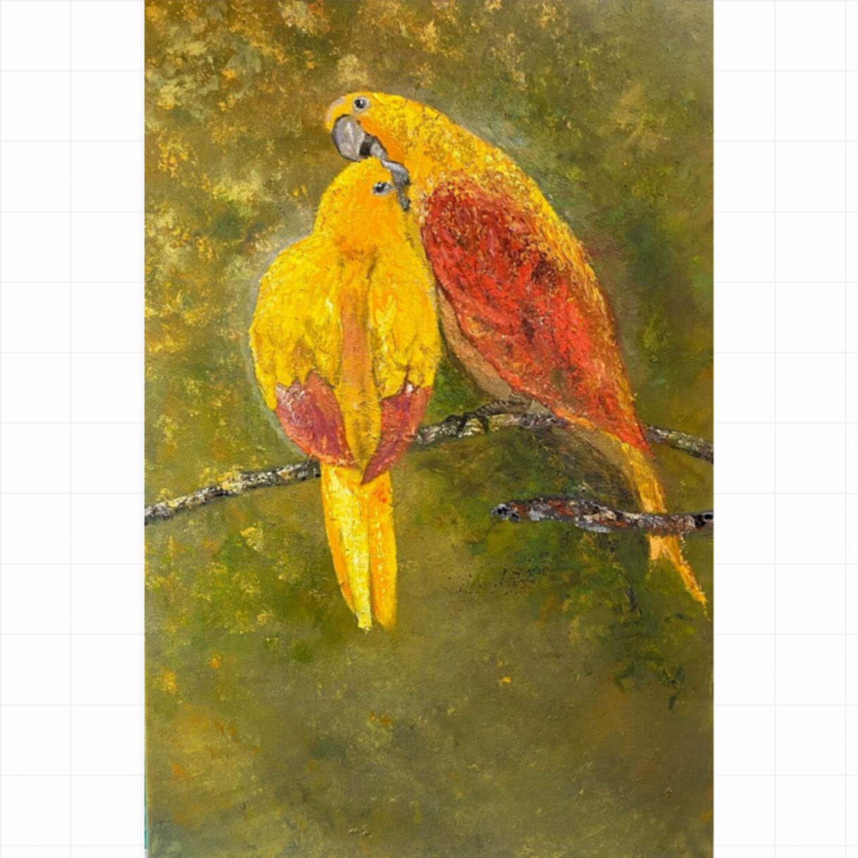 Tranh Hạnh Phúc Acrylic Độc Bản 60x90cm 