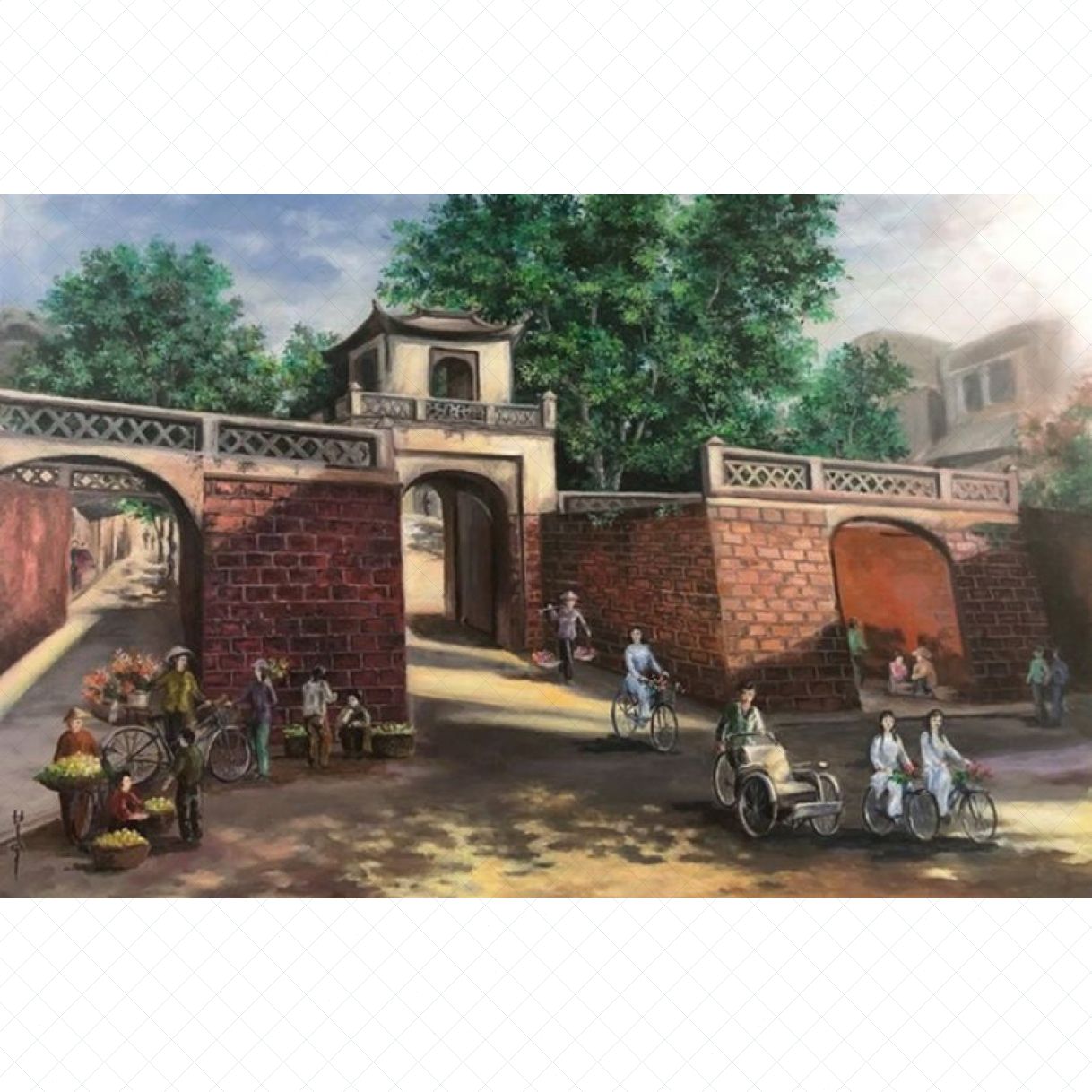 Tranh Nghệ Thuật Vào Hạ Acrylic 60x90cm Sáng Tạo Sang Trọng 
