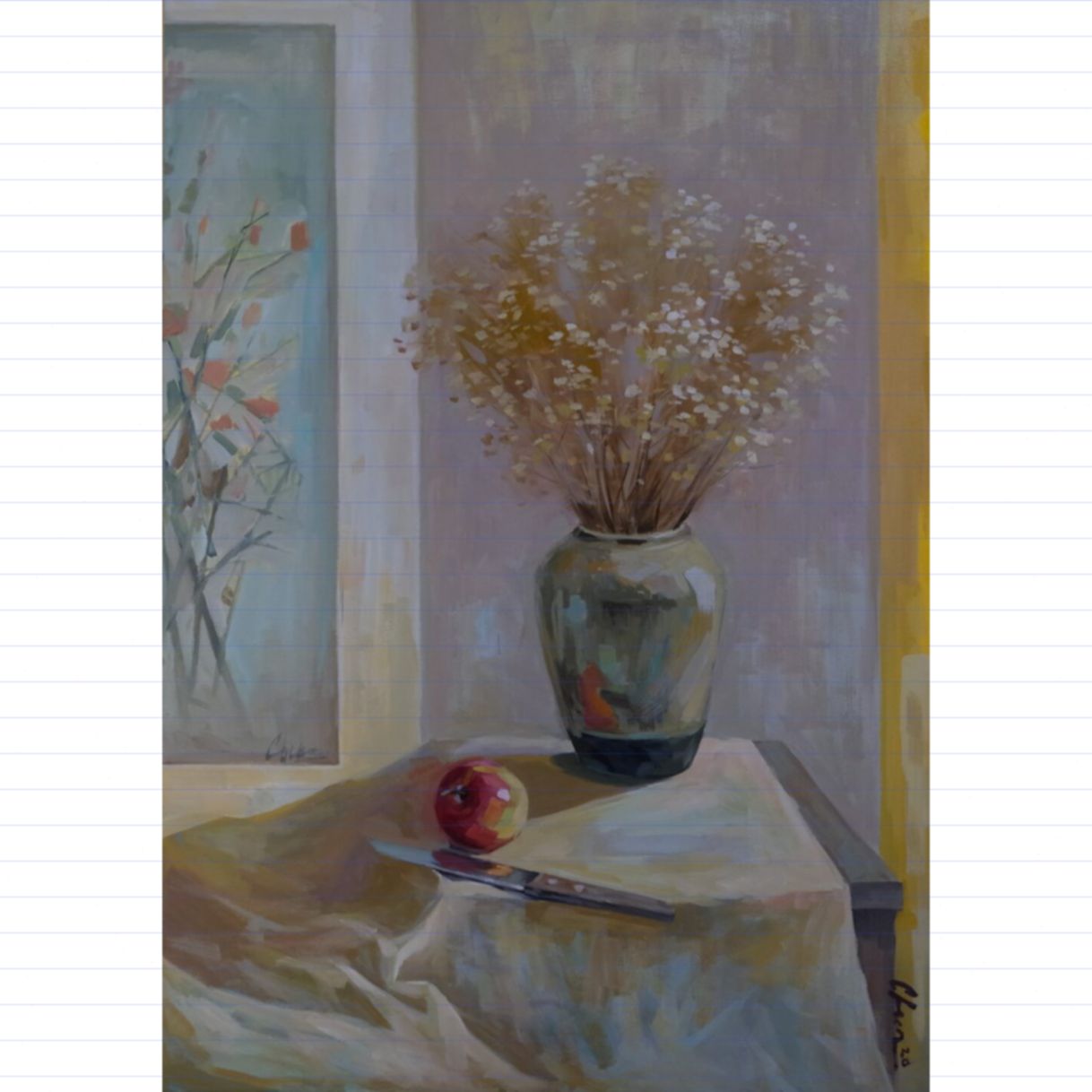Tranh Sơn Dầu Tĩnh Lặng Hà Lan Khung Nga 80x100cm 