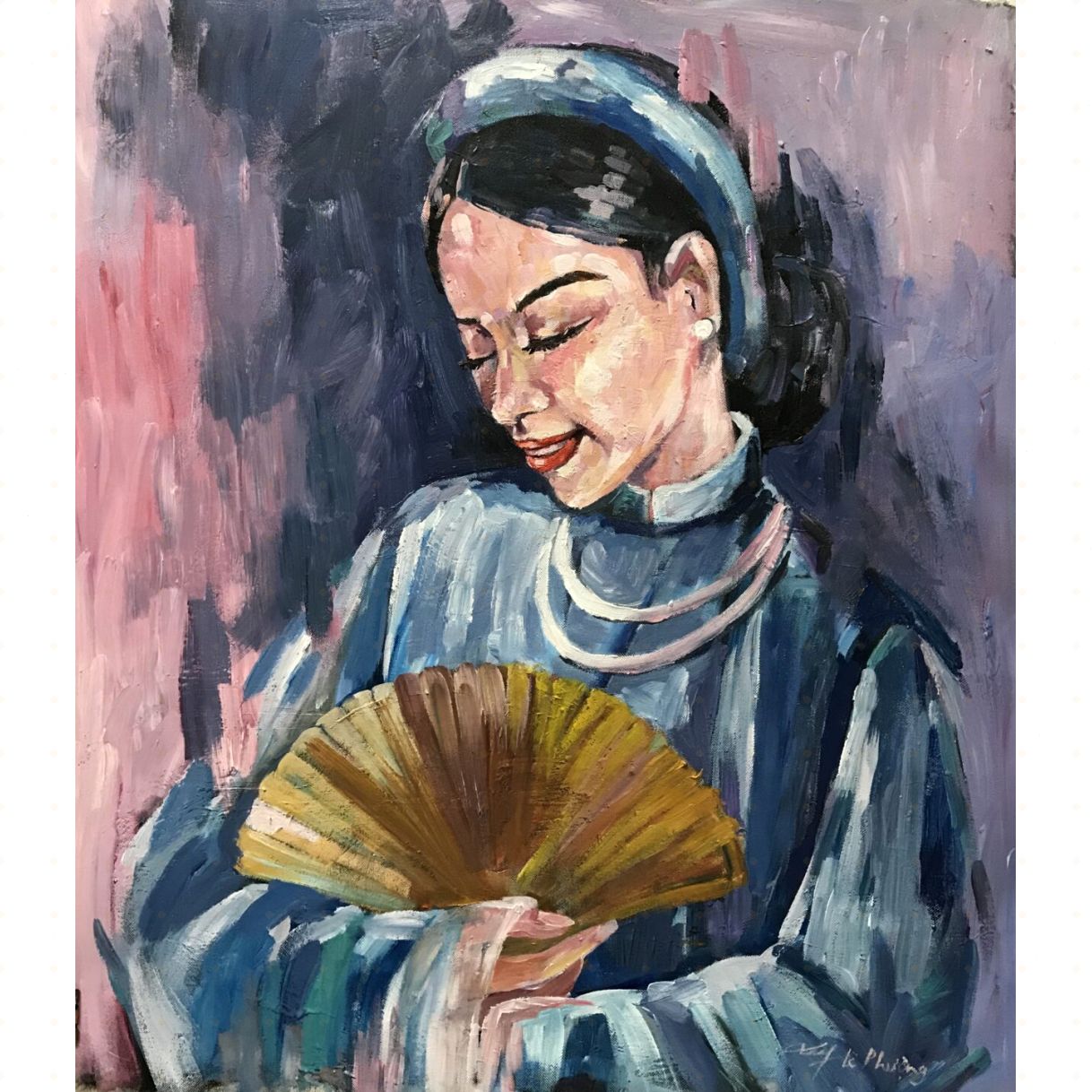 Tranh Nghệ Thuật Mỹ Nhân Acrylic Tranh Sáng Tác Độc Bản Nổi Bật 