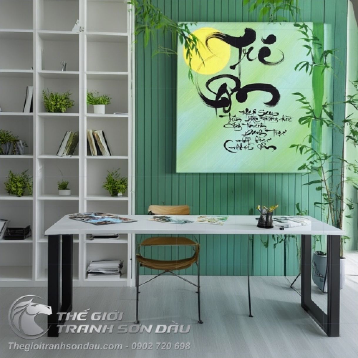 Tranh Thư Pháp Tri Ân Tặng Thầy Cô Ý Nghĩa Sang Trọng 