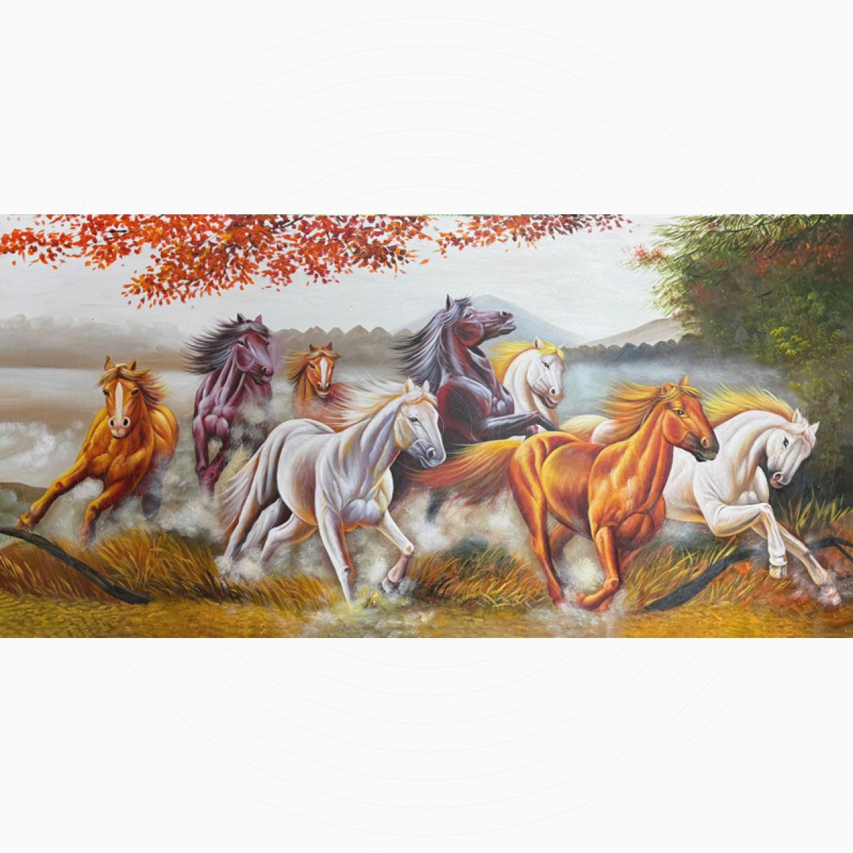 Tranh Sơn Dầu Mã Đáo Thành Công Canvas 120cm Handpainted Độc Bản 