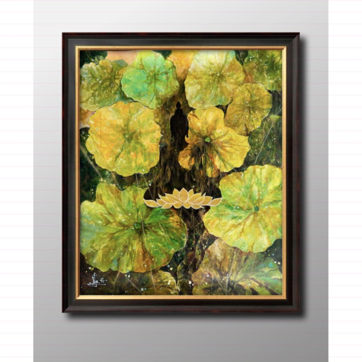 Tranh Nghệ Thuật An Nhiên 2 Acrylic Độc Bản Kích Thước 50x60cm 
