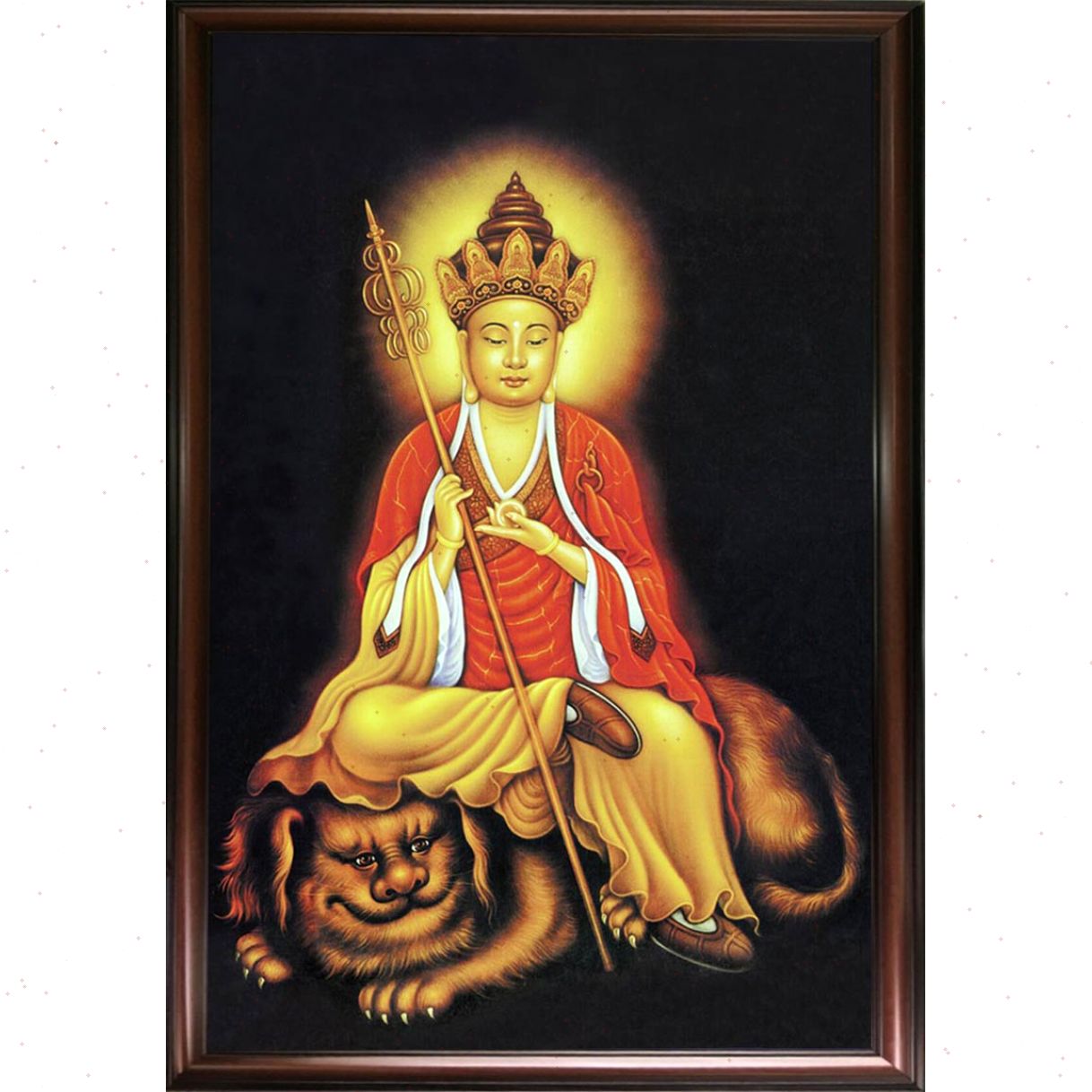 Tranh Sơn Dầu Phật Địa Tạng Dương Bổ Tát Độc Bản 