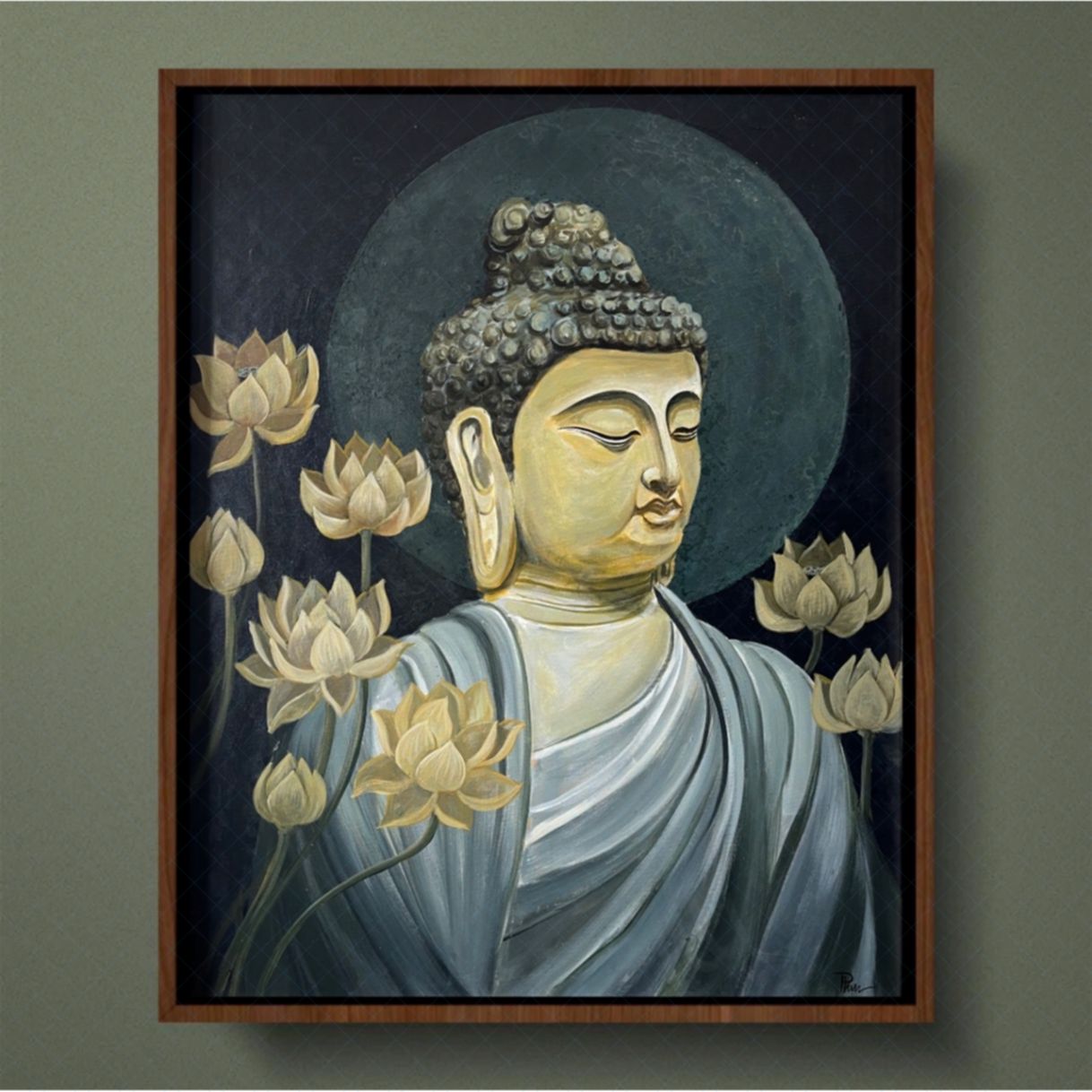 Tranh Phật Giáo Từ Tâm Acrylic Đẹp 2023 Độc Bản 