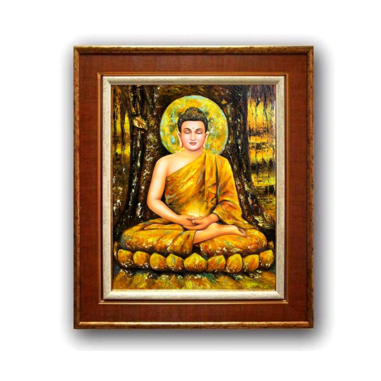 Tranh Phật Giáo Giác Ngộ Sơn Dầu Trên Bố 60x80cm Năm 2024 