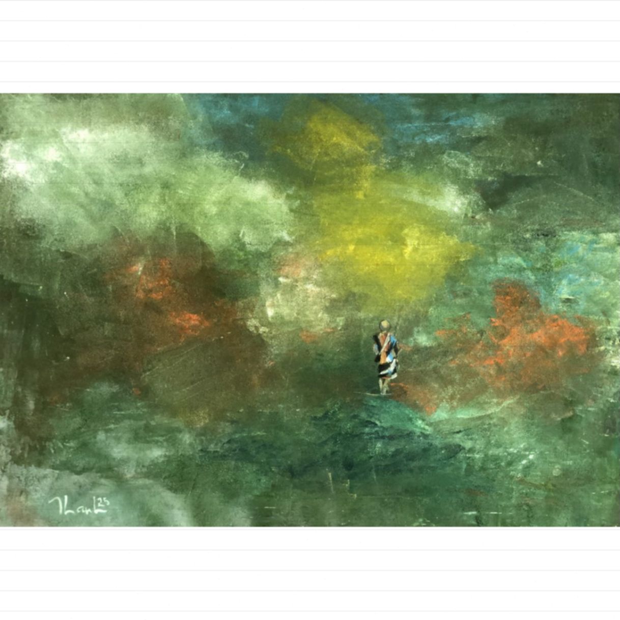 Tranh Trừu Tượng Hư Vô Acrylic 60x80cm Độc Bản 2025 